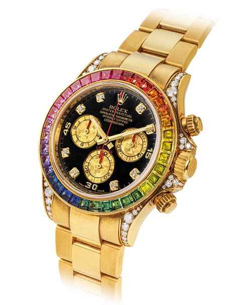 rolex with colored stones|rolex gold and diamond set.